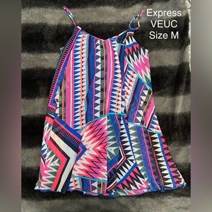 EUC Express Cami Dress Tribal Print Size M